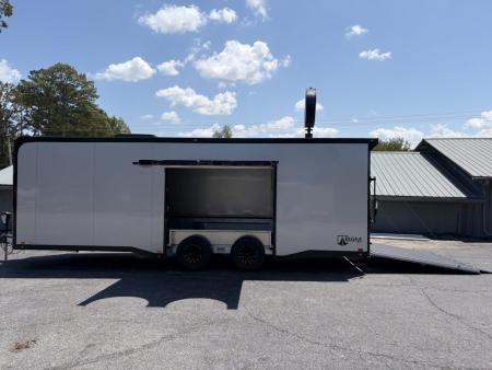 New 2027 ATC 24' Car Hauler, Finished Interior, AC, Cabinets, ROM450