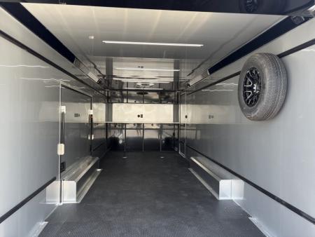 New 2027 ATC 24' Car Hauler, Finished Interior, AC, Cabinets, ROM450