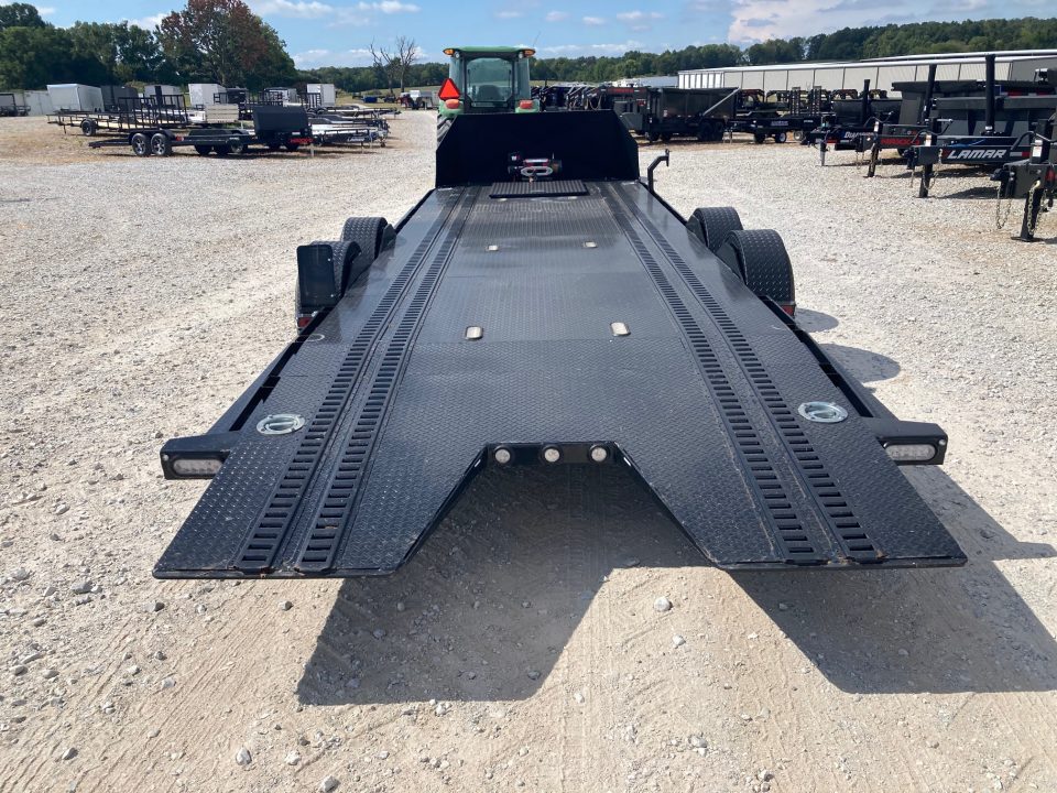 Used 2025 MAXX-D 80X24 TANDEM 9.9K DROP-N-LOAD W/ HYDROJACK, 9.5K WINCH, IN FLOOR TOOL BOX & WIRELESS REMOTE Car Hauler