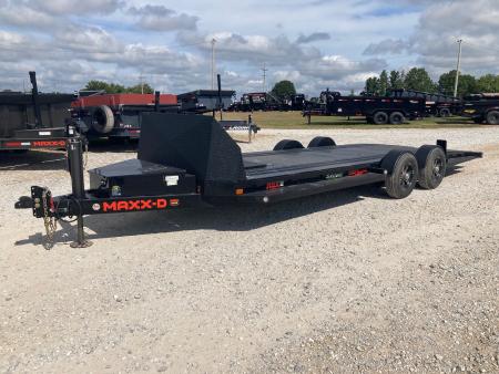 Used 2025 MAXX-D 80X24 TANDEM 9.9K DROP-N-LOAD W/ HYDROJACK, 9.5K WINCH, IN FLOOR TOOL BOX & WIRELESS REMOTE Car Hauler