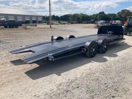 Used 2025 MAXX-D 80X24 TANDEM 9.9K DROP-N-LOAD W/ HYDROJACK, 9.5K WINCH, IN FLOOR TOOL BOX & WIRELESS REMOTE Car Hauler