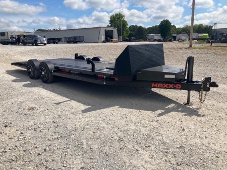 Used 2025 MAXX-D 80X24 TANDEM 9.9K DROP-N-LOAD W/ HYDROJACK, 9.5K WINCH, IN FLOOR TOOL BOX & WIRELESS REMOTE Car Hauler