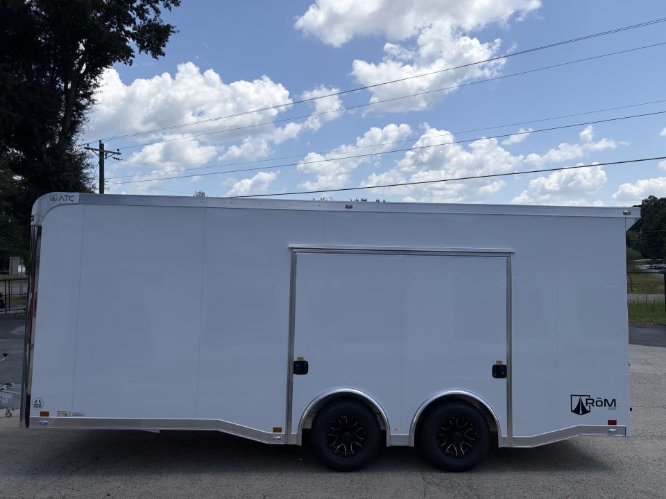 New 2027 ATC 20' Car Hauler, 2 x 5200 lb Axles, Escape Door, ROM400