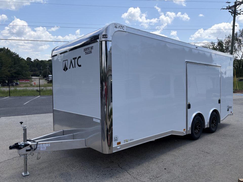 New 2027 ATC 20' Car Hauler, 2 x 5200 lb Axles, Escape Door, ROM400