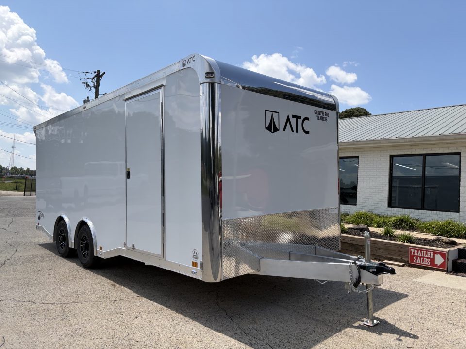 New 2027 ATC 20' Car Hauler, 2 x 5200 lb Axles, Escape Door, ROM400