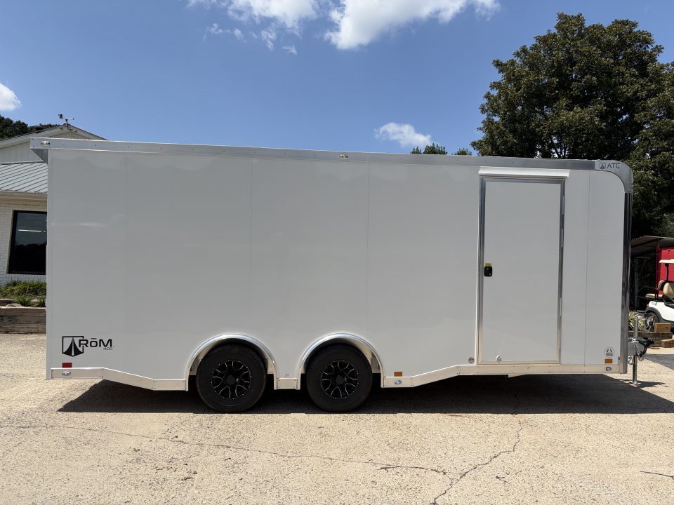 New 2027 ATC 20' Car Hauler, 2 x 5200 lb Axles, Escape Door, ROM400
