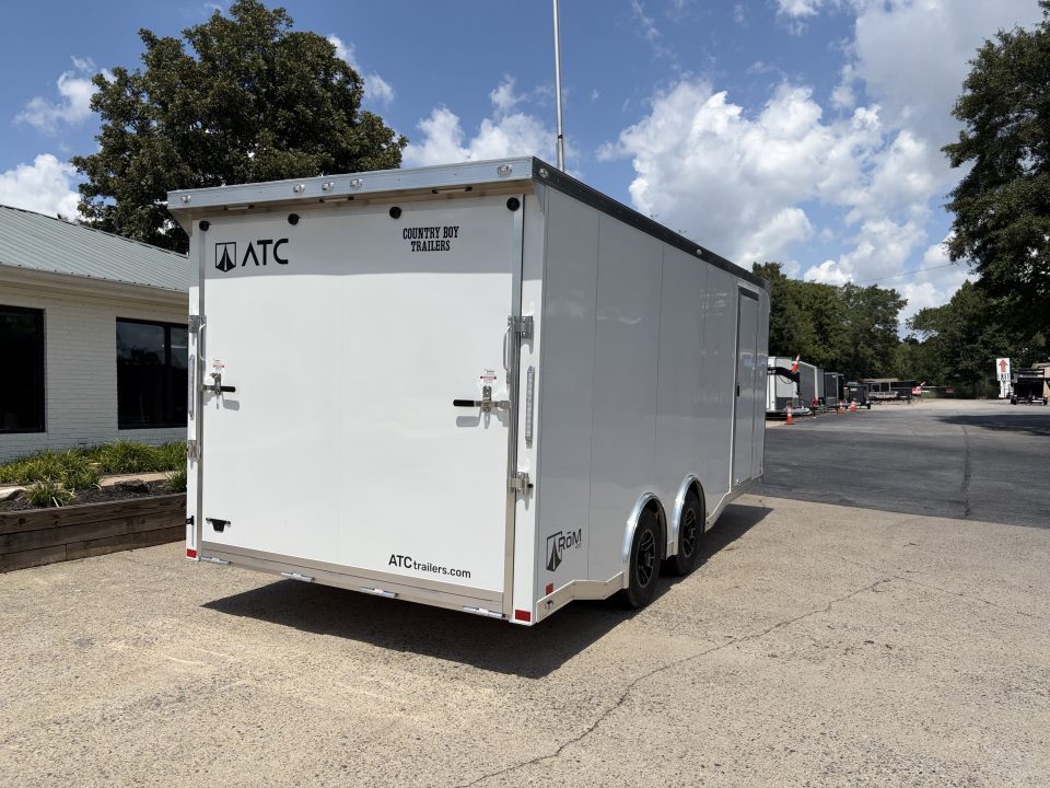 New 2027 ATC 20' Car Hauler, 2 x 5200 lb Axles, Escape Door, ROM400
