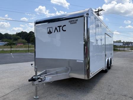 New 2027 ATC 20' Car Hauler, 2 x 5200 lb Axles, Escape Door, ROM400