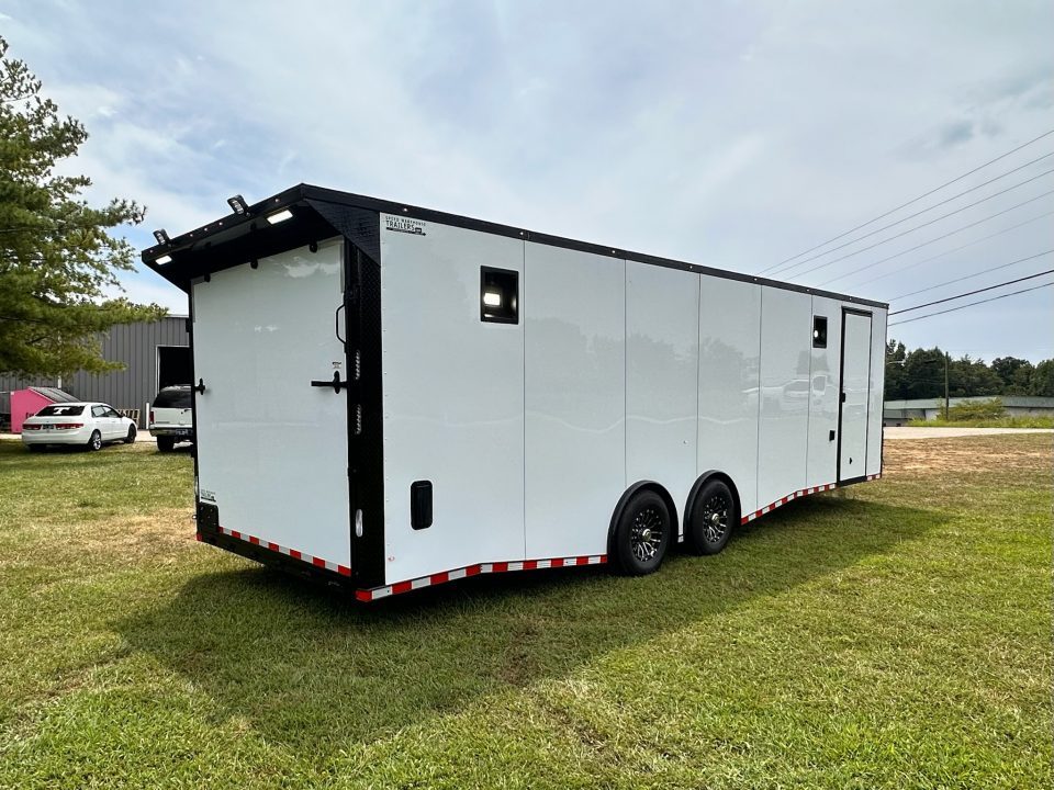 New 2027 Rock Solid Cargo 8.5x28 Race Trailer -Finished Interior-7000LB Spread Torsion-RECESSED E-TRACK-Car/Race Trailer