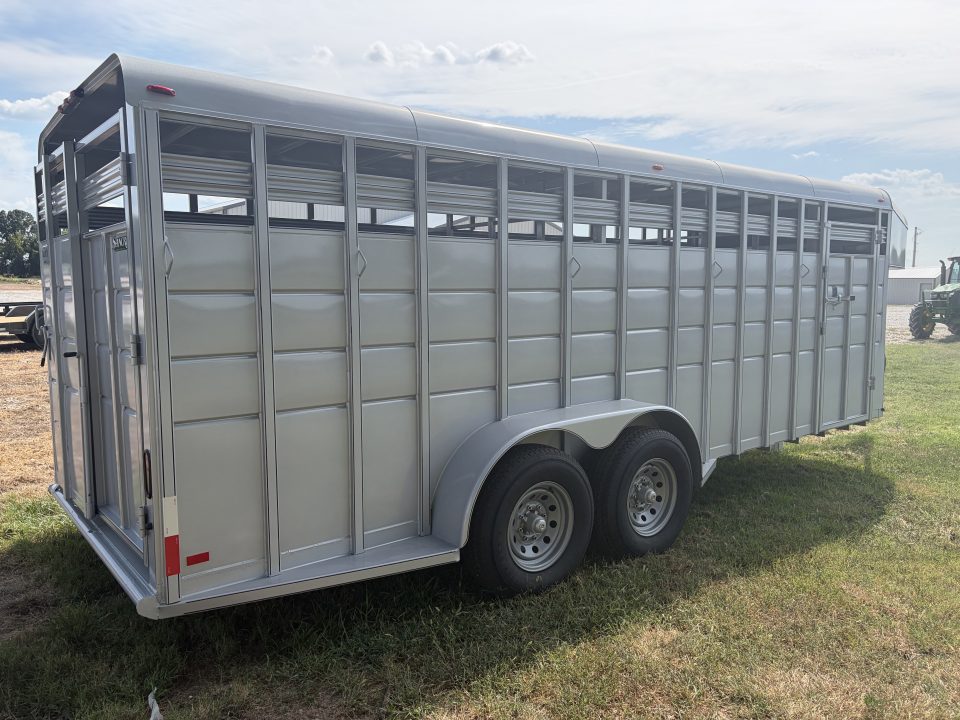 New 2026 Calico Trailers RANCH KING 6'8X20 14K Stock / Stock Combo Trailer