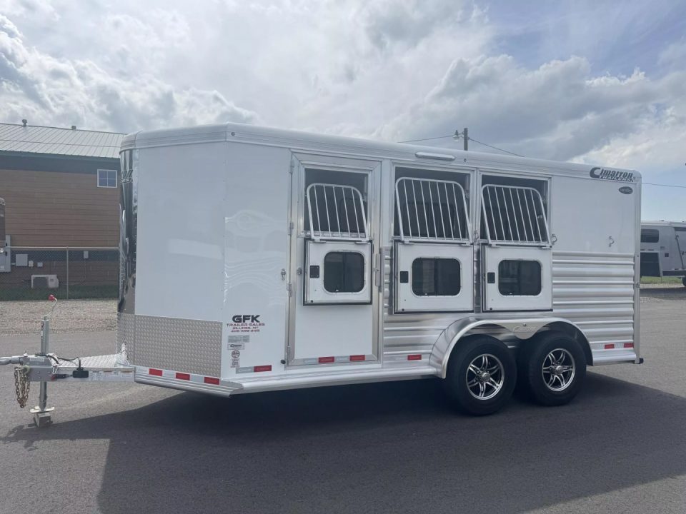 New 2027 Cimarron 3 Horse Bumper Pull