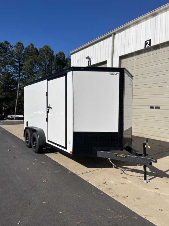 New 2027 Covered Wagon 7x14 Enclosed "E-Track Special", 5200# axles, 78" Height