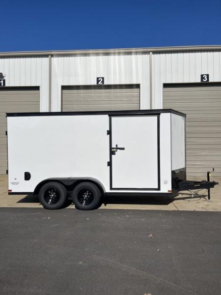 New 2027 Covered Wagon 7x14 Enclosed "E-Track Special", 5200# axles, 78" Height