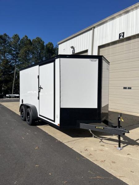 New 2027 Covered Wagon 7x14 Enclosed  E-Track Special , 5200# axles, 78  Height