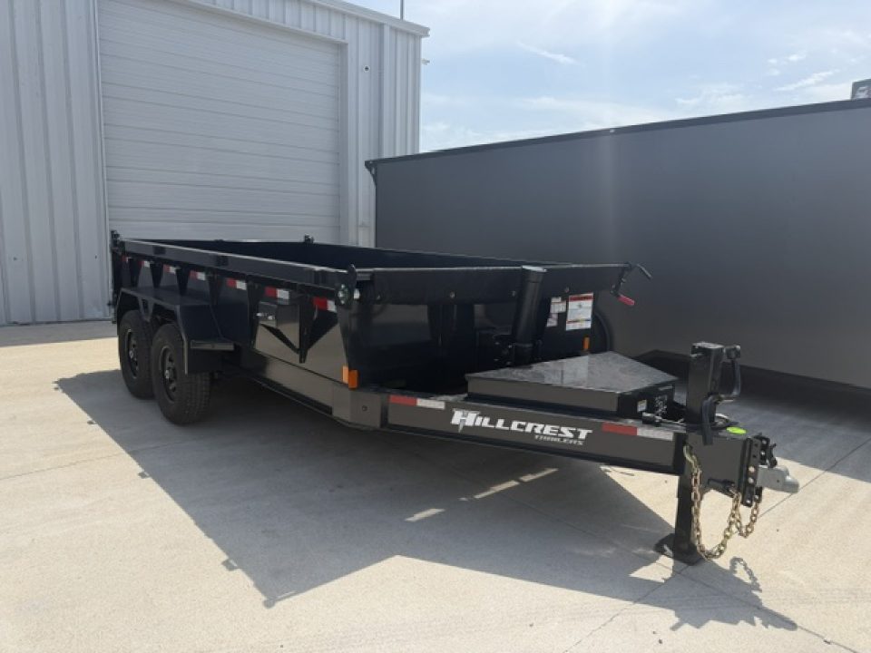New Hillcrest Dump 7x14 14k 2' BP W/ HD Tube Ramps