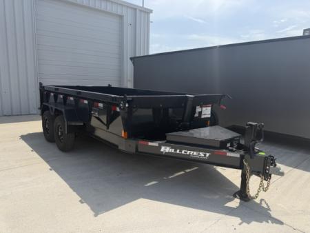 New Hillcrest Dump 7x14 14k 2' BP W/ HD Tube Ramps