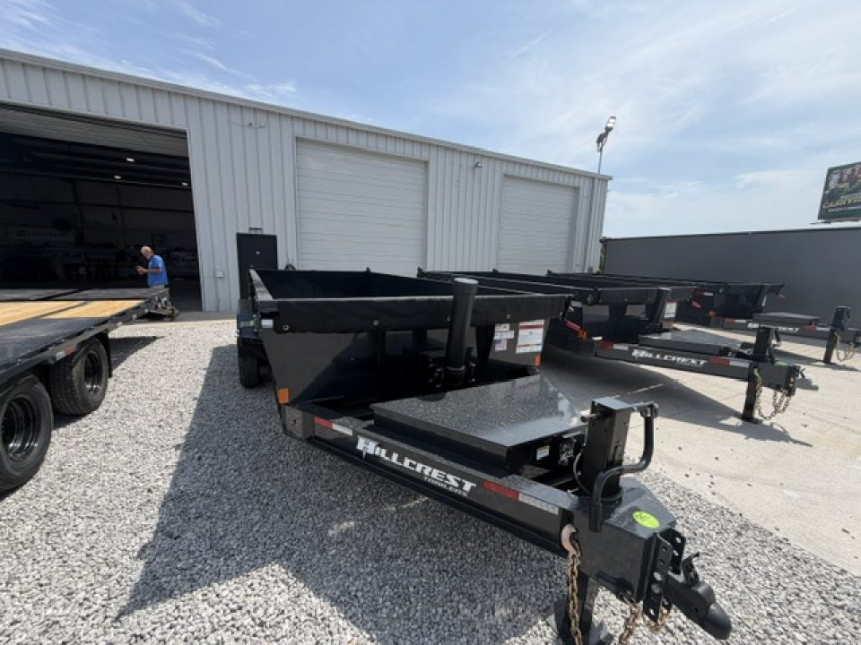 New Hillcrest Dump 7x16 17.6k 2' BP W/ HD Tube Ramps