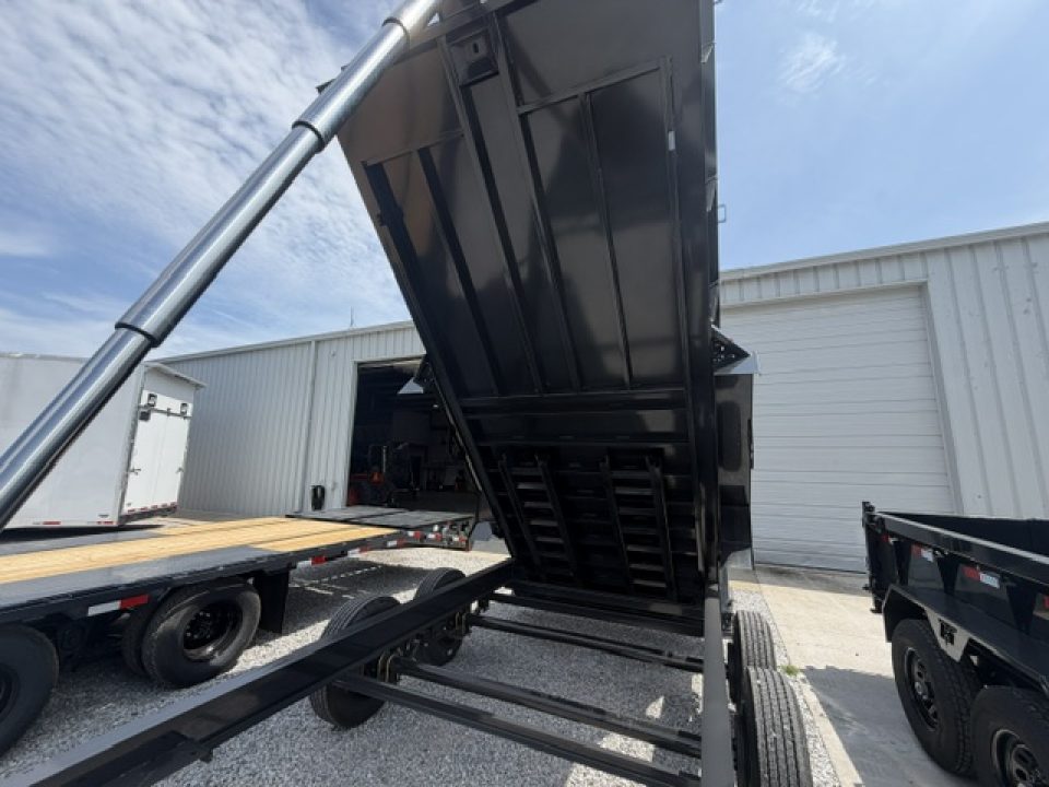 New Hillcrest Dump 7x16 17.6k 2' BP W/ HD Tube Ramps
