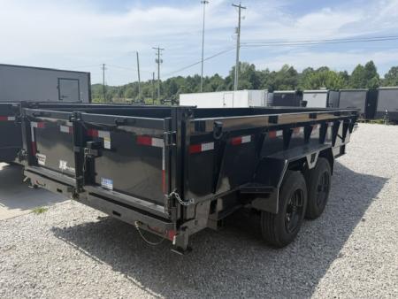 New Hillcrest Dump 7x16 17.6k 2' BP W/ HD Tube Ramps