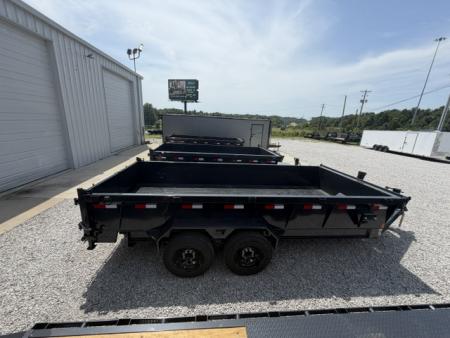 New Hillcrest Dump 7x16 17.6k 2' BP W/ HD Tube Ramps