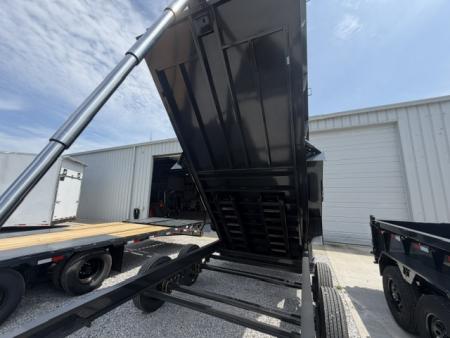 New Hillcrest Dump 7x16 17.6k 2' BP W/ HD Tube Ramps