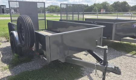 Used 2024 Maxwell 10' Solid Side Utility Trailer