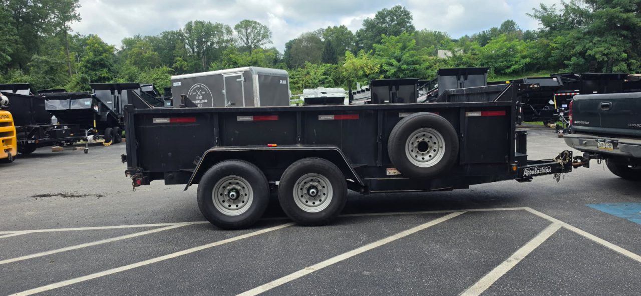 Used 2022 7X14 Appalachian Dump Trailer 15k