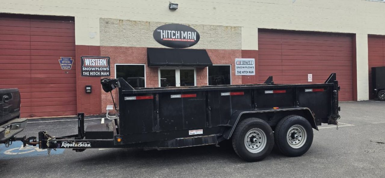 Used 2022 7X14 Appalachian Dump Trailer 15k