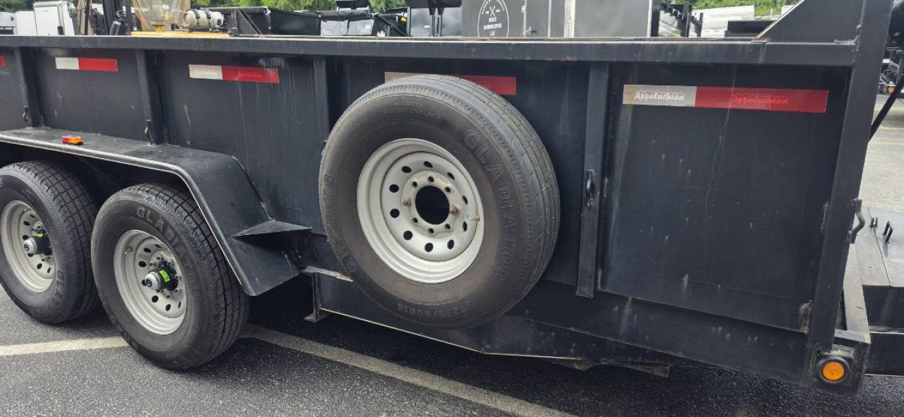 Used 2022 7X14 Appalachian Dump Trailer 15k