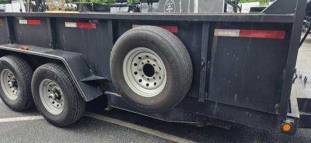 Used 2022 7X14 Appalachian Dump Trailer 15k