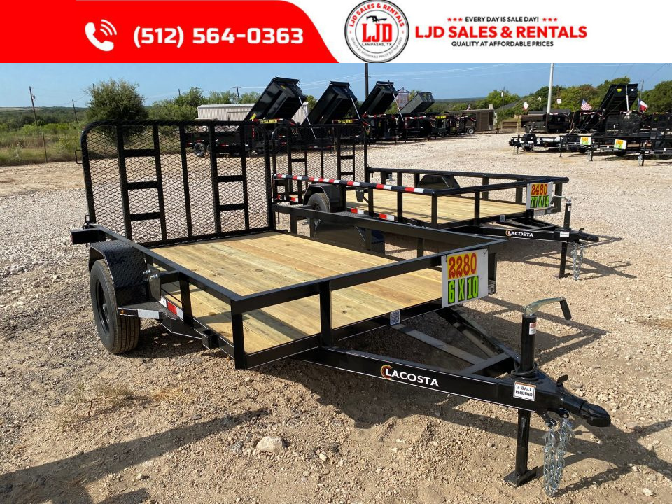 New 2027 Lacosta - 6' X 10' - Utility Trailer