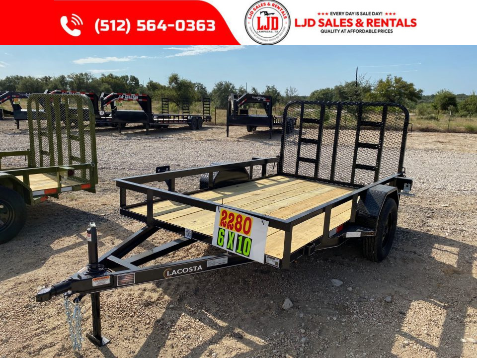 New 2027 Lacosta - 6' X 10' - Utility Trailer