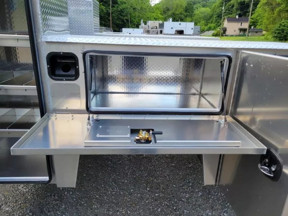 New Martin Truck Bodies Aluminum HFSB Service Body 8' DRW Tall Front Compartment