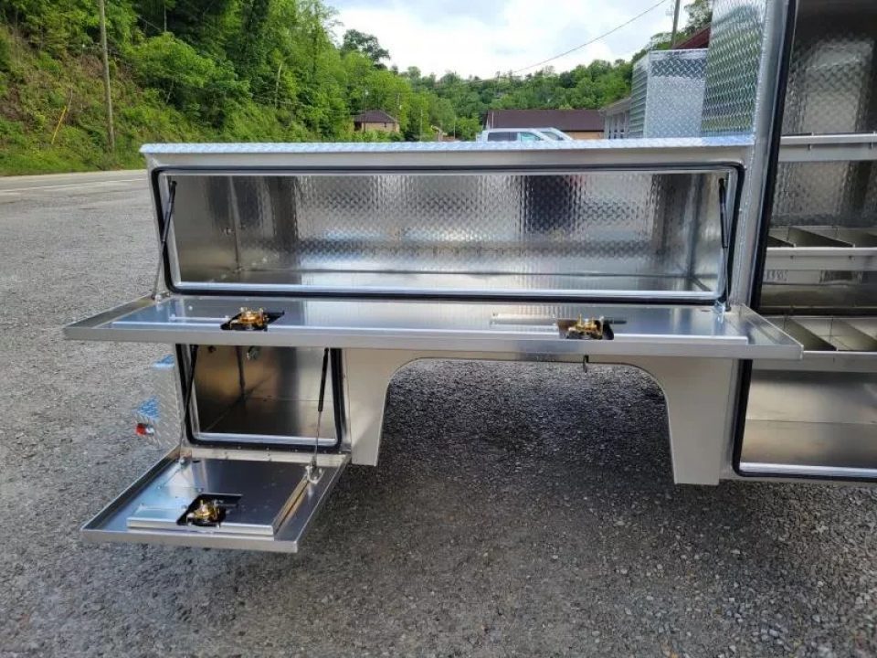 New Martin Truck Bodies Aluminum HFSB Service Body 8' DRW Tall Front Compartment