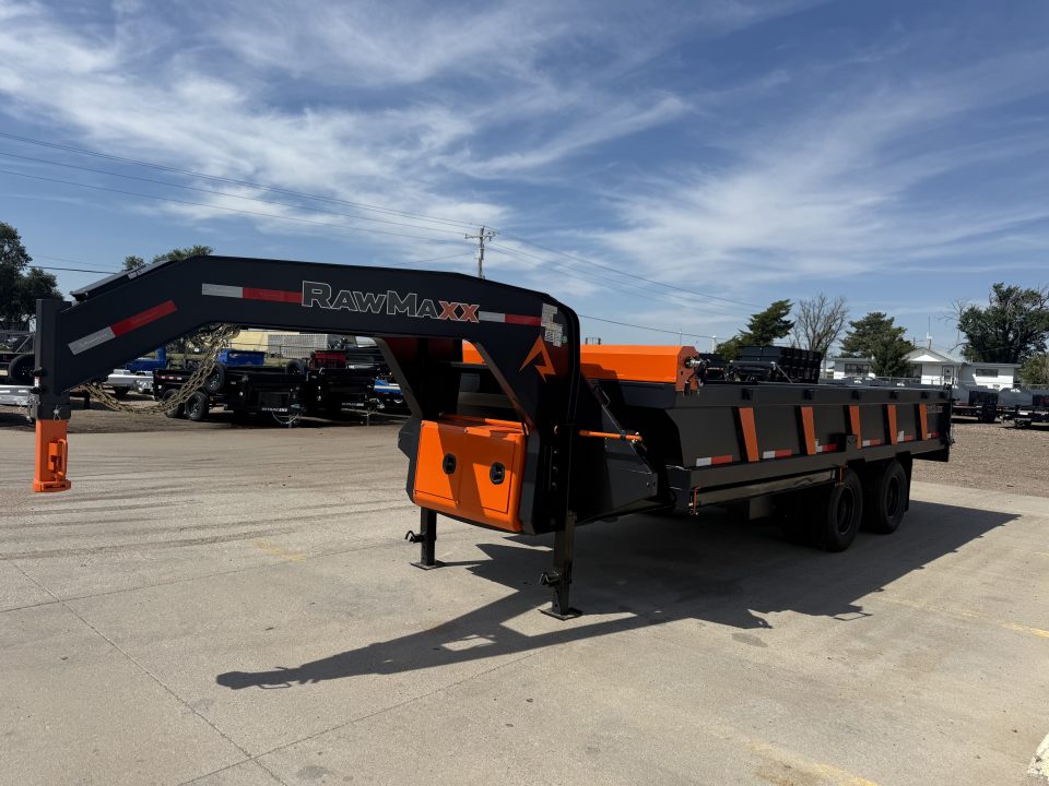 New 2027 RawMaxx 18' X 96" Tandem Dual Dump Trailer Dump Trailer