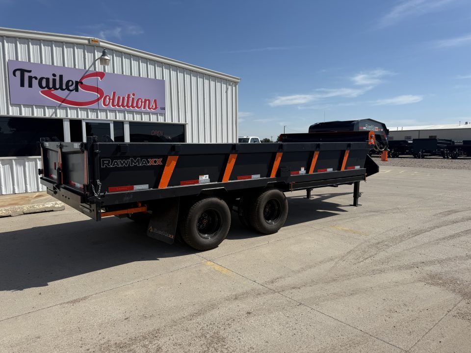 New 2027 RawMaxx 18' X 96" Tandem Dual Dump Trailer Dump Trailer