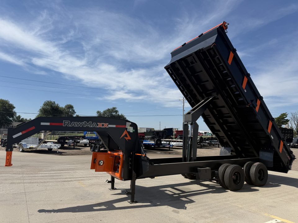 New 2027 RawMaxx 18' X 96" Tandem Dual Dump Trailer Dump Trailer