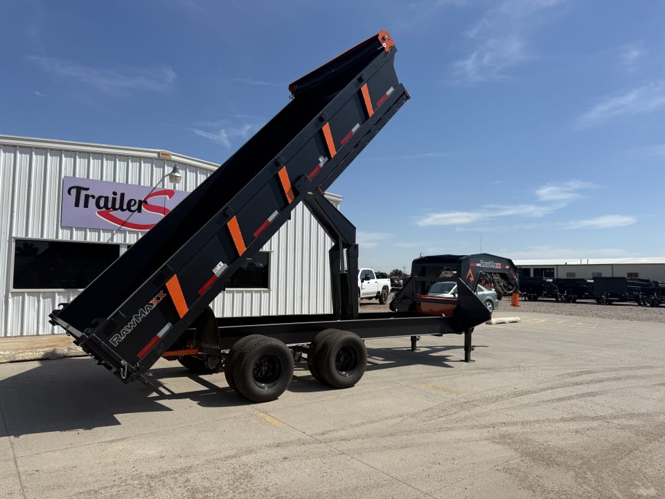 New 2027 RawMaxx 18' X 96" Tandem Dual Dump Trailer Dump Trailer