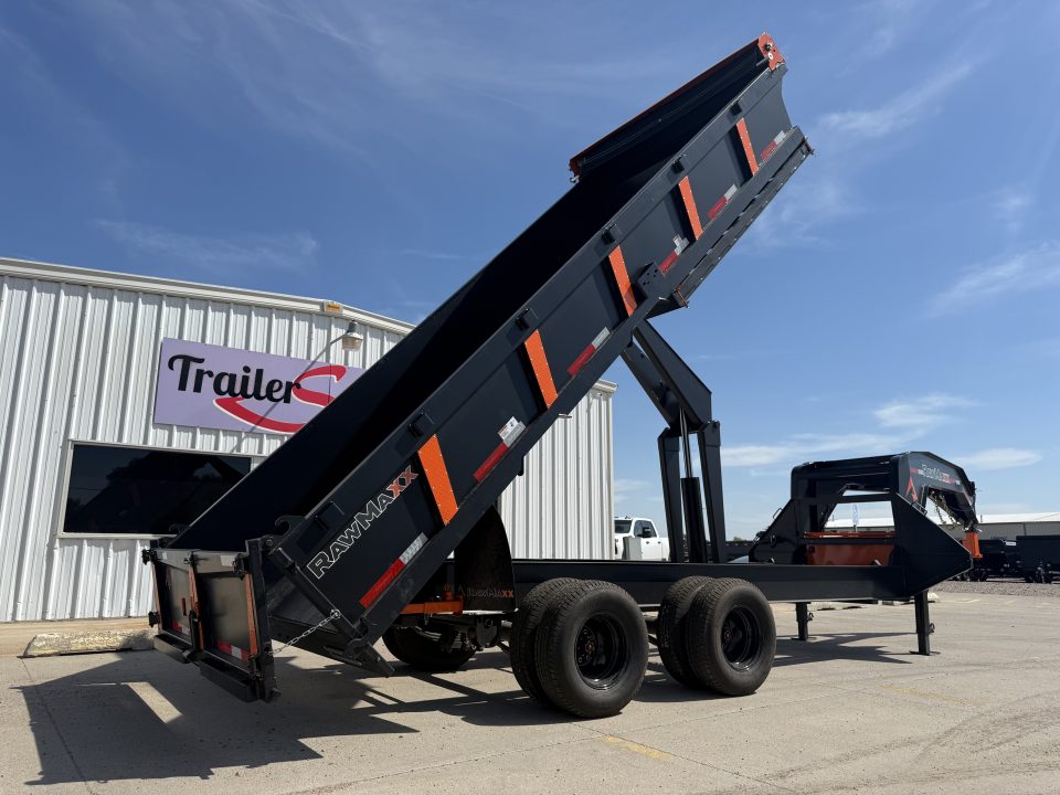 New 2027 RawMaxx 18' X 96" Tandem Dual Dump Trailer Dump Trailer
