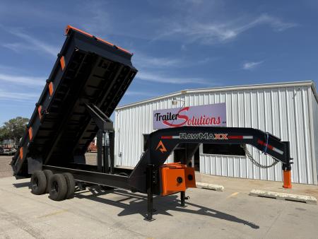 New 2027 RawMaxx 18' X 96  Tandem Dual Dump Trailer Dump Trailer