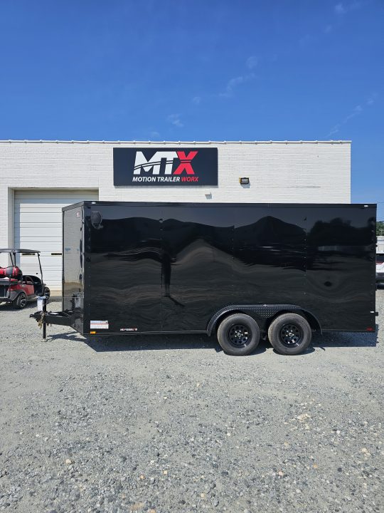 New 2027 Spartan Cargo 7x16 w/ Ramp Door & Blackout Package Cargo / Enclosed Trailer