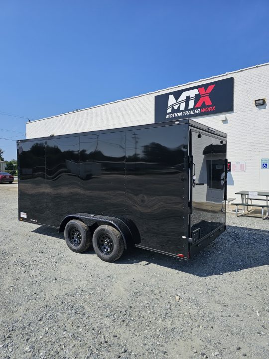 New 2027 Spartan Cargo 7x16 w/ Ramp Door & Blackout Package Cargo / Enclosed Trailer