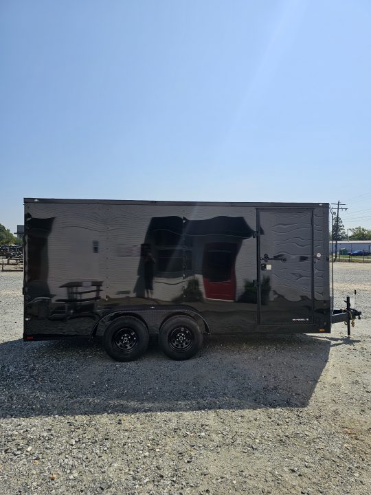 New 2027 Spartan Cargo 7x16 w/ Ramp Door & Blackout Package Cargo / Enclosed Trailer