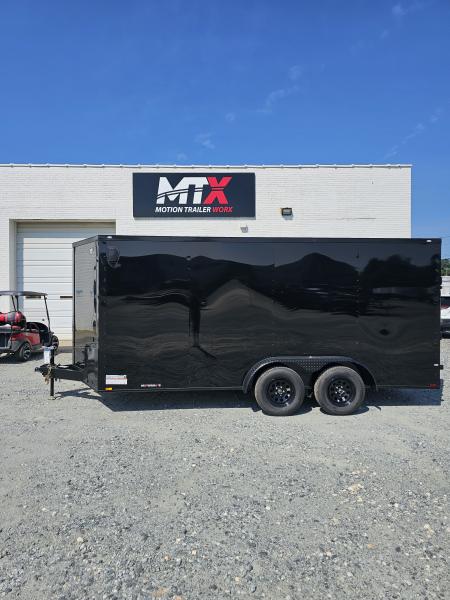 New 2027 Spartan Cargo 7x16 w/ Ramp Door & Blackout Package Cargo / Enclosed Trailer