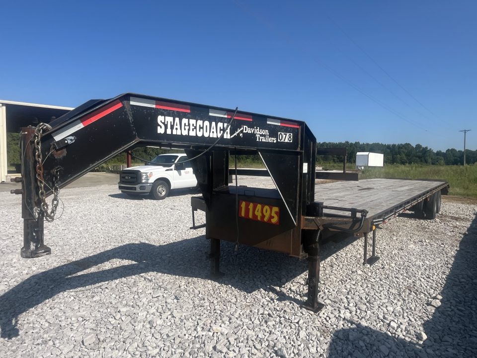 Used 2023 "REPO" Davidson Trailers 102X40 DECKOVER GOOSENECK 20K DE-RATED "REPO"