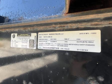 Used 2023 "REPO" Davidson Trailers 102X40 DECKOVER GOOSENECK 20K DE-RATED "REPO"