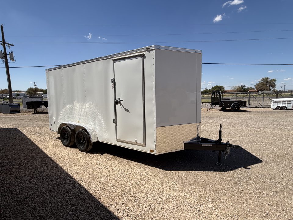 Used 2025 Stallion Manufacturing LLC SOLUTION 16FT Cargo / Enclosed Trailer
