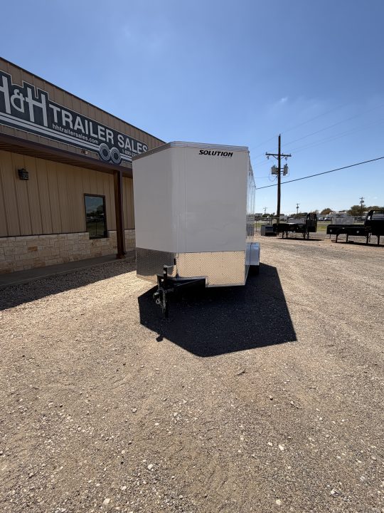 Used 2025 Stallion Manufacturing LLC SOLUTION 16FT Cargo / Enclosed Trailer