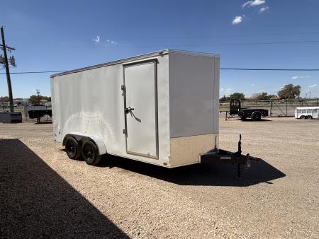 Used 2025 Stallion Manufacturing LLC SOLUTION 16FT Cargo / Enclosed Trailer