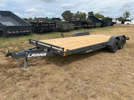 New 2027 Lamar 83x20 Tandem 7K Carhauler w/ 2' Dove & Slide In Ramps